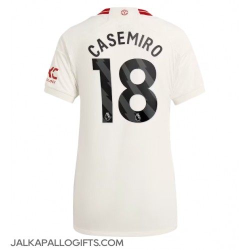 Manchester United Casemiro #18 Kolmaspaita Naiset 2023-24 Lyhythihainen